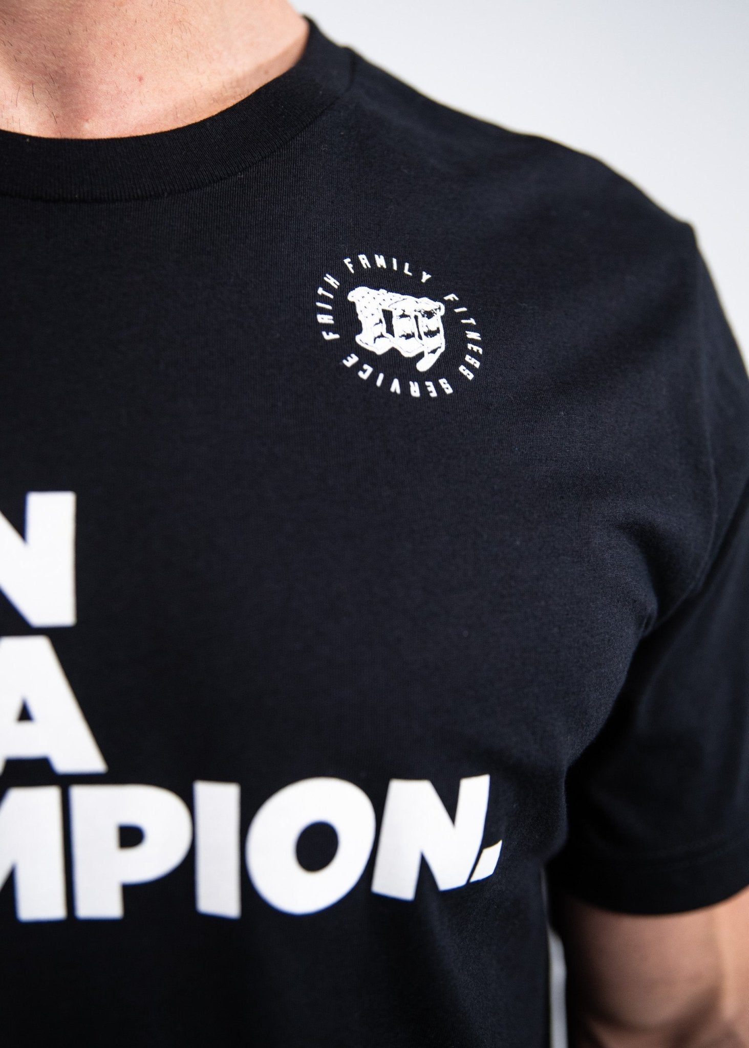 Champion t best sale shirt black